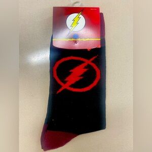 Bioworld Black and Red Casual Socks with Flash Design